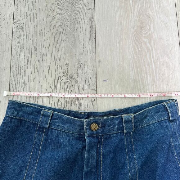 Vintage 90s Liz wear Liz Claiborne denim jean western midi long skirt size 8 - Picture 4 of 6